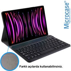 Microcase iPad Air 5. Nesil 10.9 inch Tablet Bluetooth Klavyeli Standlı Kılıf - BKK4