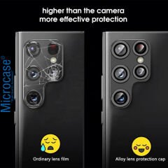 Microcase Samsung Galaxy S23 Alüminyum Lens Koruma Halkası - AL3561