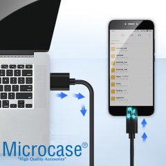 Microcase Micro USB Şarj ve Data Kablosu - 2 Metre Siyah