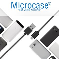 Microcase Micro USB Şarj ve Data Kablosu - 2 Metre Siyah