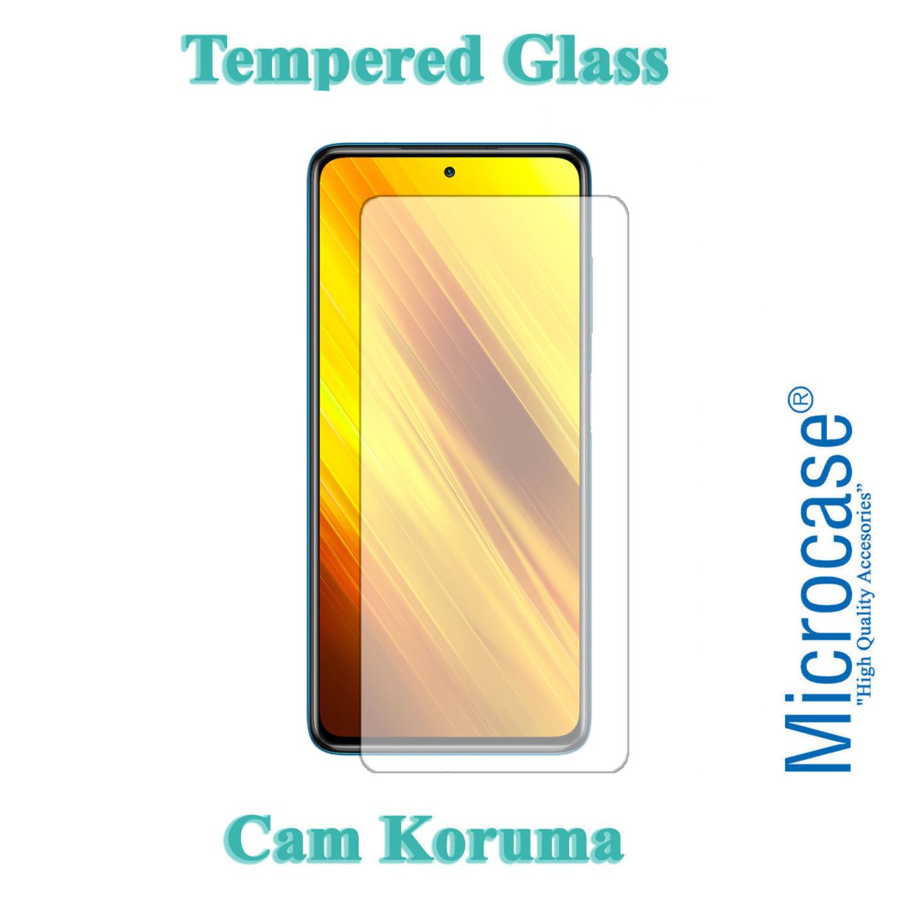 Xiaomi Poco X3 NFC Tempered Glass Cam Ekran Koruyucu