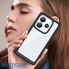 Microcase Xiaomi Redmi Note 14 5G Shield Serisi Darbeye Dayanıklı Yarı Esnek Plastik Tpu Kılıf - AL8100