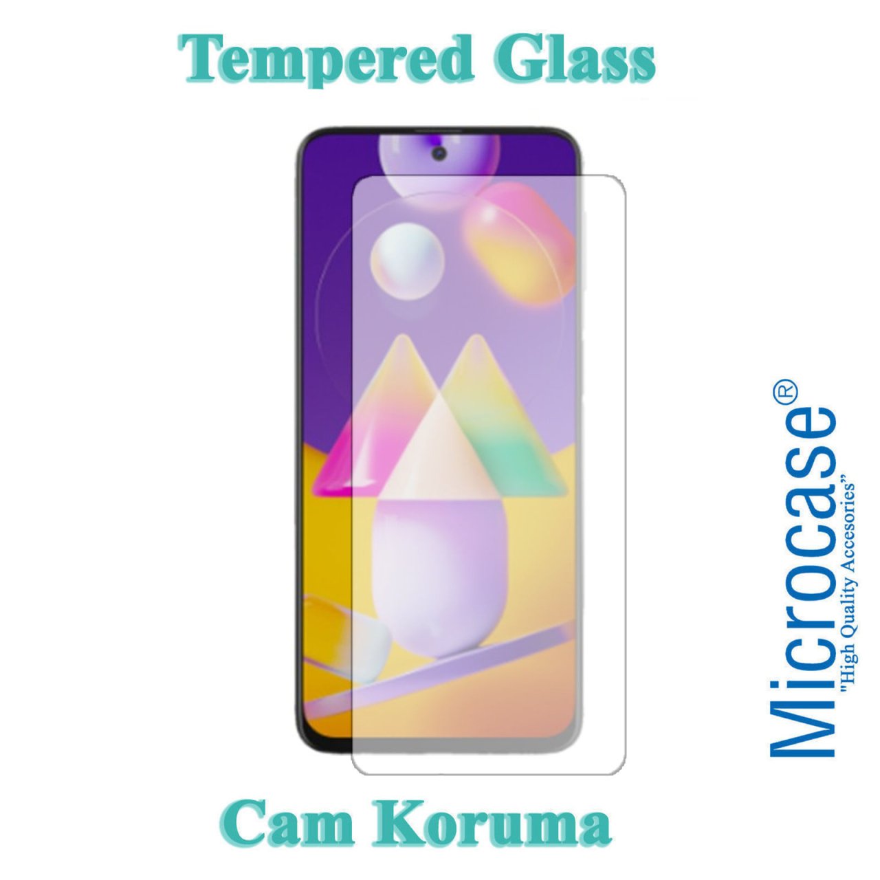 Samsung M31s Tempered Glass Cam Ekran Koruyucu