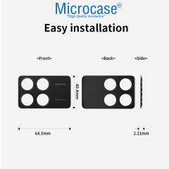 Microcase Xiaomi Redmi Poco F6 / Xiaomi Redmi Turbo 3 5G Uyumlu Kamera Lens Koruma Halkası - Kapalı Tasarım -Siyah AL3401