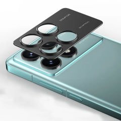 Microcase Xiaomi Redmi Poco F6 / Xiaomi Redmi Turbo 3 5G Uyumlu Kamera Lens Koruma Halkası - Kapalı Tasarım -Siyah AL3401