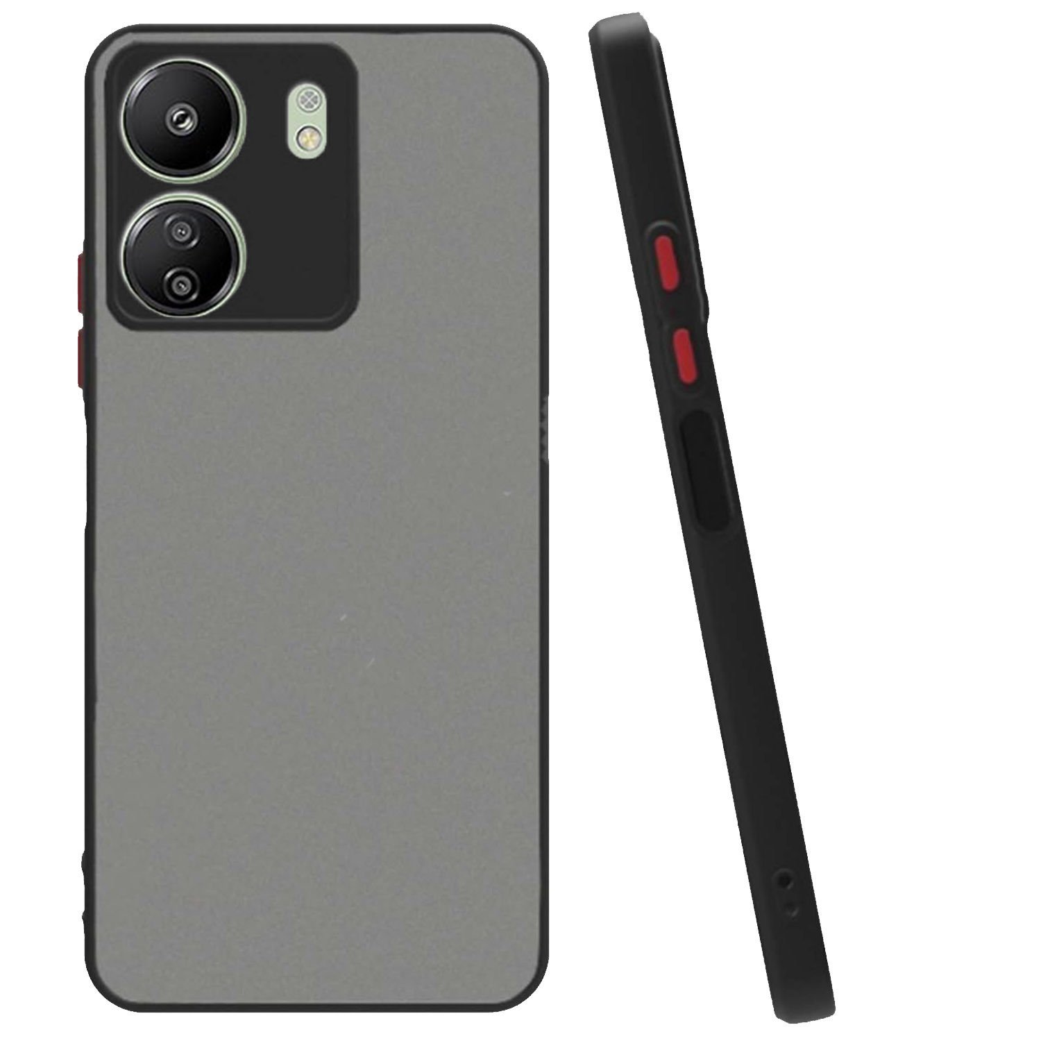 Microcase Xiaomi Redmi 13C 4G / POCO C65 London Serisi Darbeye Dayanıklı Kılıf - Siyah AL3415