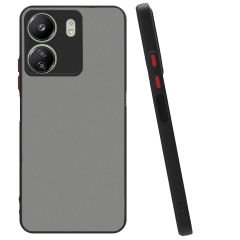 Microcase Xiaomi Redmi 13C 4G / POCO C65 London Serisi Darbeye Dayanıklı Kılıf - Siyah AL3415