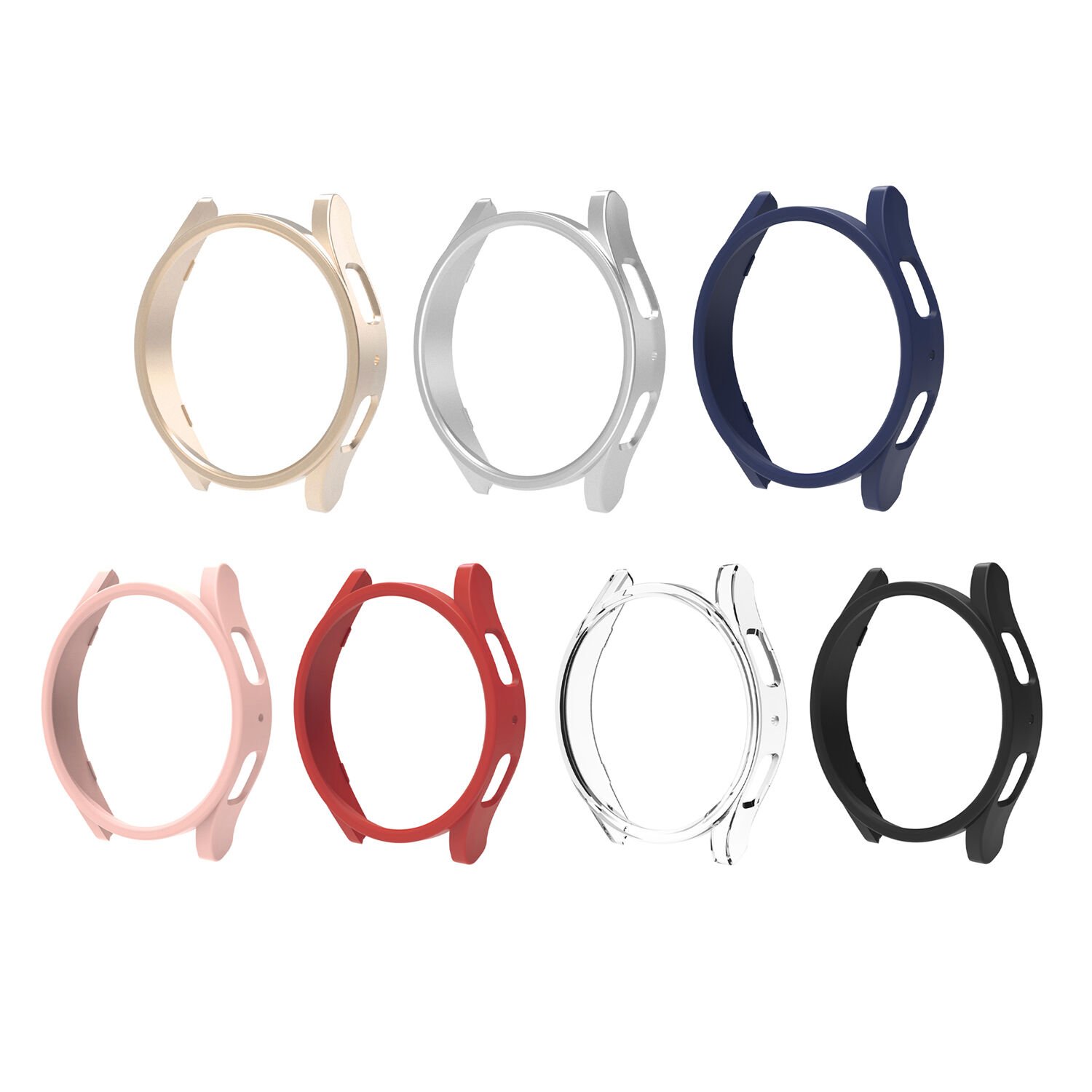 Microcase Samsung Galaxy Watch 6 44mm Önü Açık Sert Slim Rubber Kılıf - AL3172