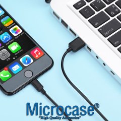 iPhone iPad Lightning USB Şarj ve Data Kablosu 3 Metre Siyah