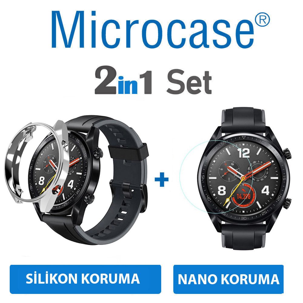 Microcase Huawei Watch GT Classic Silikon Kılıf + NANO FİLM