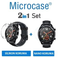 Microcase Huawei Watch GT Classic Silikon Kılıf + NANO FİLM