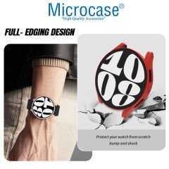 Microcase Samsung Galaxy Watch 6 44mm Önü Açık Sert Slim Rubber Kılıf - AL3172