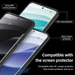 Microcase Xiaomi Redmi Note 14 Pro 5G Shield Serisi Darbeye Dayanıklı Yarı Esnek Plastik Tpu Kılıf - AL8100