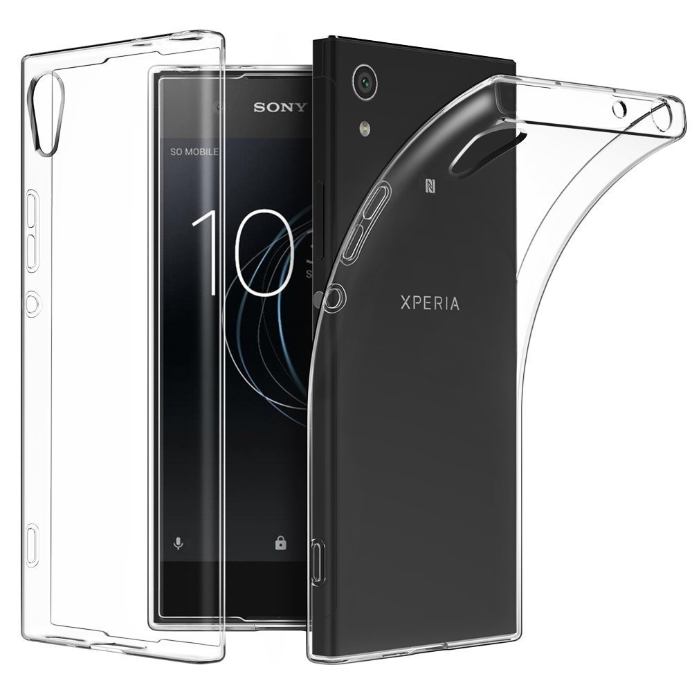 Sony Xperia XA1 ince 0.2 mm Silikon + Nano Glass