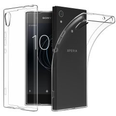 Sony Xperia XA1 ince 0.2 mm Silikon + Nano Glass