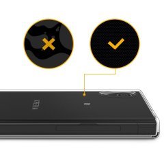 Sony Xperia XA1 ince 0.2 mm Silikon + Nano Glass
