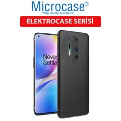 Microcase OnePlus 8 Pro Elektrocase Serisi Kamera Korumalı Silikon Kılıf - Siyah