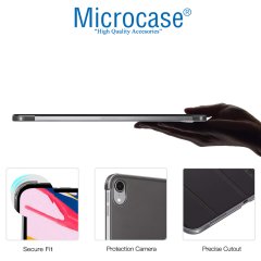 Microcase iPad Pro 11 Delüx Leather Serisi Standlı Kılıf - Siyah