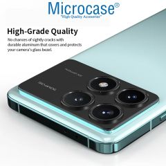 Microcase Xiaomi Redmi Poco F6 Pro / Xiaomi Redmi K70 Pro Uyumlu Kamera Lens Koruma Halkası - Kapalı Tasarım -Siyah AL3401