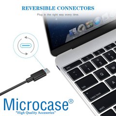 Microcase Type-C USB Şarj ve Data Kablosu - 3 Metre Siyah