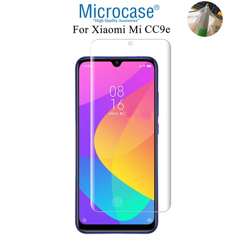 Microcase Xiaomi Mi CC9e Full Ön Kaplama Koruma Filmi