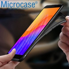 Microcase Huawei Y5P - Honor 9S Elektrocase Serisi Kamera Korumalı Silikon Kılıf - Siyah