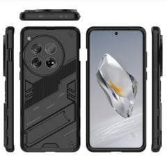 Microcase Oneplus 12 5G Matrix Serisi Armor Standlı Perfect Koruma Kılıf - Siyah Al3416