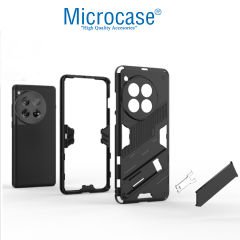 Microcase Oneplus 12 5G Matrix Serisi Armor Standlı Perfect Koruma Kılıf - Siyah Al3416