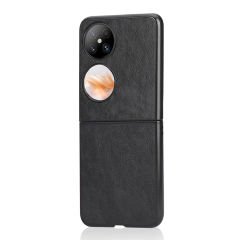Microcase Huawei Pocket 2 için Deri Desenli Plastik Koruma Kılıf - AL3156