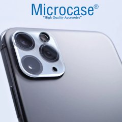 Microcase iPhone 11 Pro - Pro Max 3D Kamera Camı Lens Koruyucu Glass Şeffaf