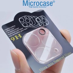 Microcase iPhone 11 Pro - Pro Max 3D Kamera Camı Lens Koruyucu Glass Şeffaf