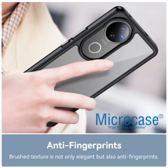 Microcase Vivo V50 5G Shield Serisi Darbeye Dayanıklı Yarı Esnek Plastik Tpu Kılıf - AL8100