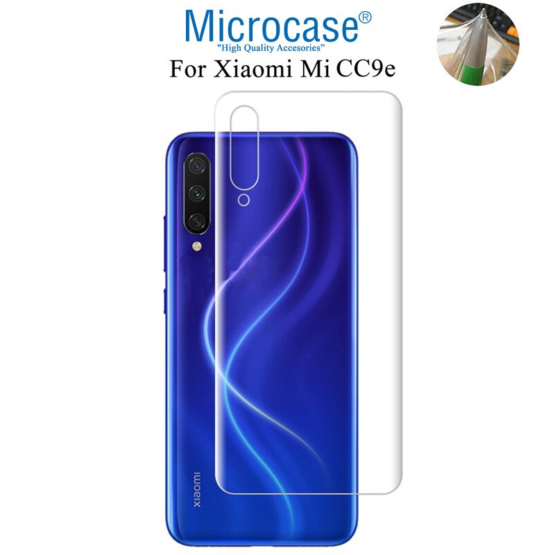 Microcase Xiaomi Mi CC9e Full Arka Kaplama Koruma Filmi