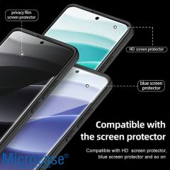 Microcase Xiaomi Redmi Note 14 Pro Plus 5G Shield Serisi Darbeye Dayanıklı Yarı Esnek Plastik Tpu Kılıf - AL8100