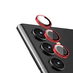 Microcase Samsung Galaxy S23 Kamera Camı Lens Koruyucu Halka Set - AL8114