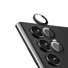 Microcase Samsung Galaxy S23 Kamera Camı Lens Koruyucu Halka Set - AL8114