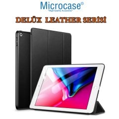 Microcase iPad Air 3.Nesil 10.5 2019 Delüx Leather Serisi Standlı Kılıf - Siyah