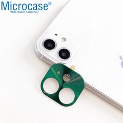 Microcase iPhone 11 Kamera Lens Koruma Halkası - Kapalı Tasarım Yeşil