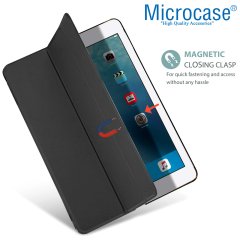 Microcase iPad Air 3.Nesil 10.5 2019 Delüx Leather Serisi Standlı Kılıf - Siyah