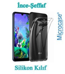 Microcase LG Q60 Ultra İnce 0.2 mm Soft Silikon Kılıf + Tempered Glass Cam Koruma (SEÇENEKLİ)