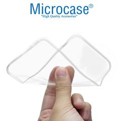 Microcase LG Q60 Ultra İnce 0.2 mm Soft Silikon Kılıf + Tempered Glass Cam Koruma (SEÇENEKLİ)