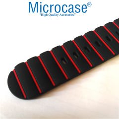 Microcase Amazfit GTR 2 47mm-GTR 2E 47mm-GTR 47mm 22 mm Akıllı Saatler için Çizgi Desenli Silikon Kordon Kayış-KY69