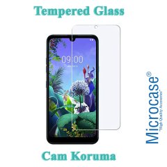 Microcase LG Q60 Ultra İnce 0.2 mm Soft Silikon Kılıf + Tempered Glass Cam Koruma (SEÇENEKLİ)