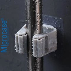 Microcase Yapışkanlı Plastik Mop Tutucu Pratik Organizer Vileda Temizlik Fırçası Süpürge Tutucusu AL4455