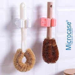 Microcase Yapışkanlı Plastik Mop Tutucu Pratik Organizer Vileda Temizlik Fırçası Süpürge Tutucusu AL4455