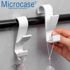 Microcase Sert Plastik Çift Başlı Kalorifer Radyatör Peteğinden Havlu Bornoz Kurutma Askılığı 1 Adet - AL4994