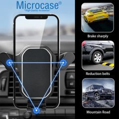 Microcase Izgaralıktan Araç İçi 360 Derece Döner Telefon Tutucu - AL3737
