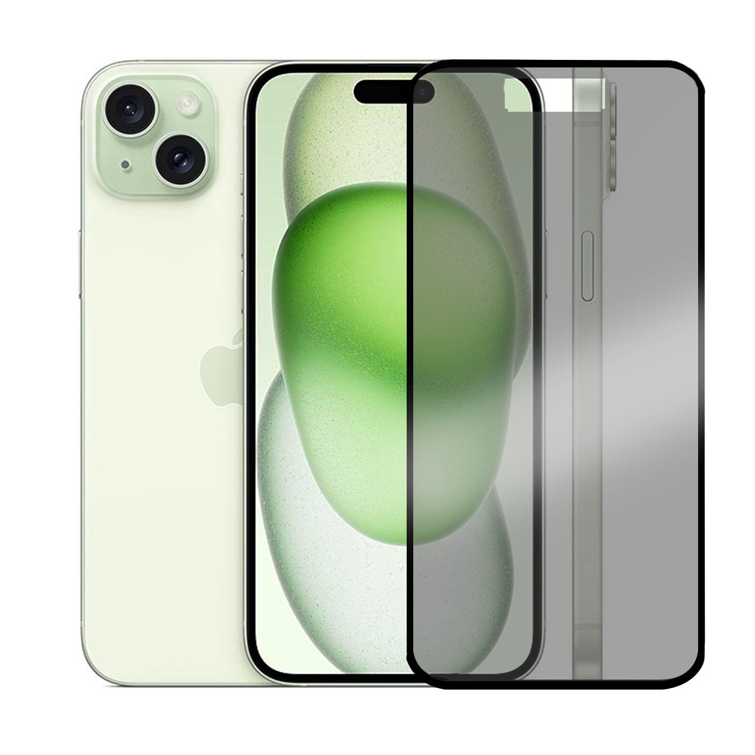 Microcase Iphone 15 Plus Privacy Gizlilik Filtreli Tam Kaplayan Tempered Cam - AL3125