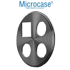 Microcase Huawei Mate 30 Kamera Lens Koruma Halkası - Kapalı Tasarım Siyah