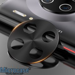 Microcase Huawei Mate 30 Pro Kamera Lens Koruma Halkası - Kapalı Tasarım Siyah